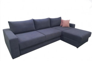 Диван с оттоманкой раскладной НПБ Брамус1 320х100 Графит