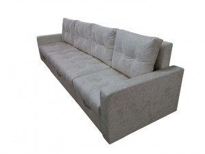 Диван трансформер с выкатными модулями НПБ Лего молочный плюш 310х160