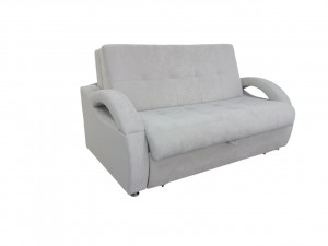 Диван прямой раскладной НПБ белый велюр 165 см