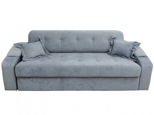 Диван прямой раскладной НПБ Хилтон серый 230 см