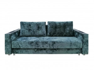 Диван прямой раскладной ППУ Еврокнижка бирюзовый 220