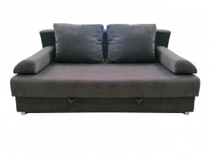 Диван прямой раскладной ППУ Озон коричневый 190 см