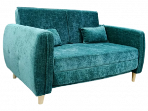 Диван прямой раскладной Челси 3 зеленый 140 см