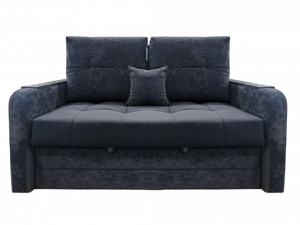 Диван прямой раскладной НПБ серый велюр 140 см