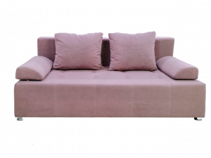 Диван прямой раскладной на ППУ пыльная роза 190