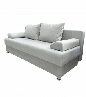 Диван прямой раскладной ППУ Еврокнижка Серый 190 см