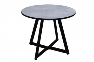 Стол кухонный Сити круглый графит  80х80х75