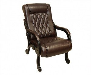 Кресло для отдыха Веста коричневая экокожа 54х65х101