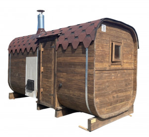 Баня квадро Сосна коричневая 200х400