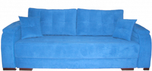 Диван прямой раскладной Юта синий 230 см