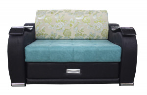 Диван прямой раскладной Лютик коричневый 135см