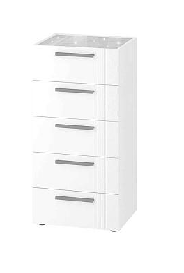 Комод Николь 901.19 белый 54х45х110