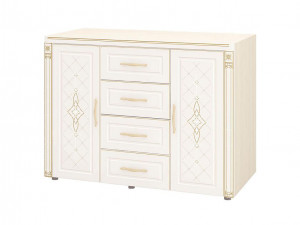 Тумба-комод Венеция 32.34 сосна астрид/ваниль 120х56х90