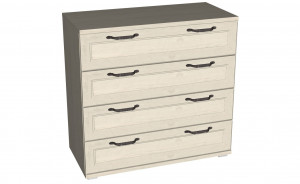 Комод четыре ящика Рандеву дуб приморский 90см