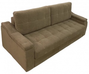 Диван-кровать прямой раскладной НПБ Фиеста коричневый велюр 230 см