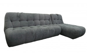 Диван угловой раскладной  Оливер серый 313х175