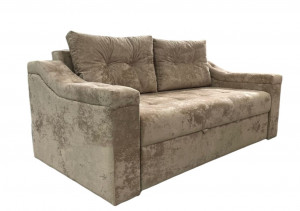 Диван прямой с тройной раскладкой бежевый плюш 180 см