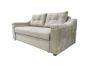 Диван Прямой ТТ-2 с мягкими подлокотниками Молочный Плюш 220 см