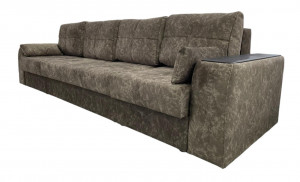 Диван прямой раскладной с НПБ Остин 3 коричневый 340см