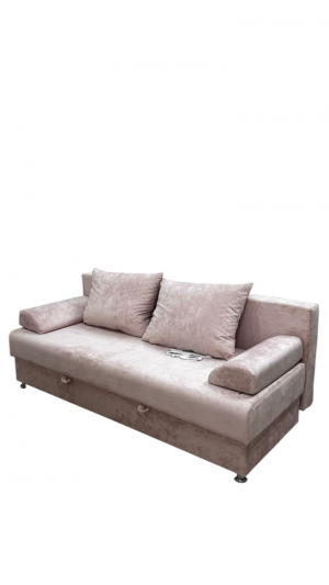 Диван прямой раскладной НПБ Озон бежевый велюр 190 см