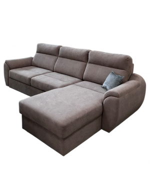 Диван угловой раскладной НПБ Вегас бежевый велюр 300х180