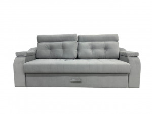 Диван прямой раскладной Гама 12 Серый 235см