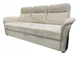 Диван  прямой раскладной Комфорт Виза с пружинным блоком Светло Бежевый 220см