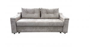 Диван ТТ прямой тройной раскладной  бежевый плюш 200 см