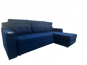 Диван угловой Норд синий 270см