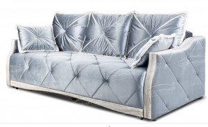 Диван прямой трехмесный мальта серый 220 см.