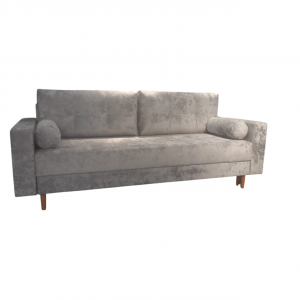 Диван прямой раскладной Денвер светло серый 230х100