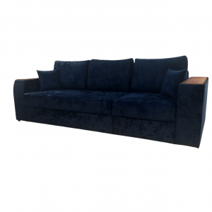 Диван прямой трансформер Бали 2 Д3 синий 265х98