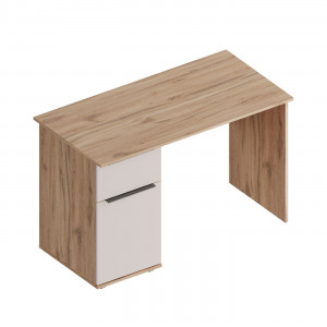 Стол письменный с тумбой и ящиком Сицилия Дуб альпийский/Тефия 120х60х76
