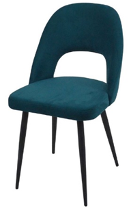 Стул Ева с мягкой спинкой бирюзовый