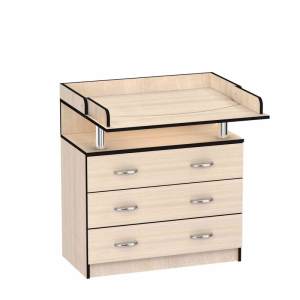 Пеленальный комод Киндер 3 бежевый 85см