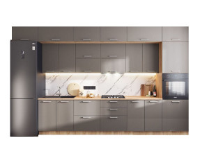 Кухонный гарнитур Катрин серый 340см