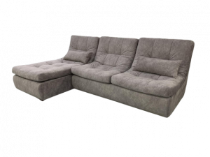 Диван угловой раскладной Грейс 1 серый 270х108