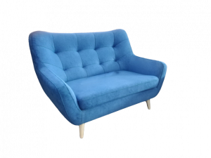 Диван прямой Белла голубой  140см