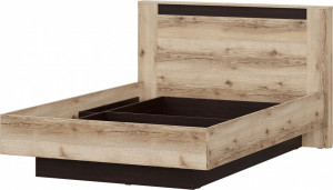 Кровать двуспальная универсальная Страйп №3 венге/дуб делано 160х200 см