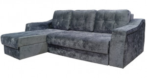 Диван угловой раскладной НПБ Орлеан-3 серый плюш 260х170 см