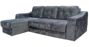 Диван угловой раскладной НПБ Орлеан 3 универсальный угол серый плюш 260х170 см
