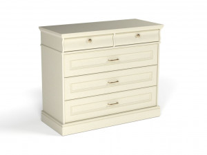 Комод 4 ящика Сиена бежевый 105х47х89