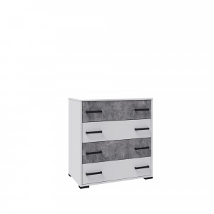 Комод Лючия серый белый