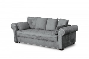 Диван-кровать прямой раскладной НПБ Цезарь серый 251 см