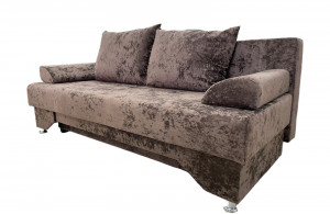 Диван прямой раскладной ППУ Рио-5 коричневый 190 см