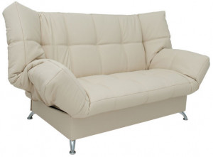 Диван прямой раскладной ППУ Клик-кляк  бежевый 204см