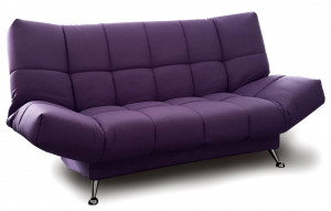 Диван прямой раскладной ППУ  Клик-кляк феолетовый 180см