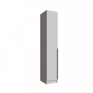 Шкаф распашной  пенал Мадрид белый 40x54x230