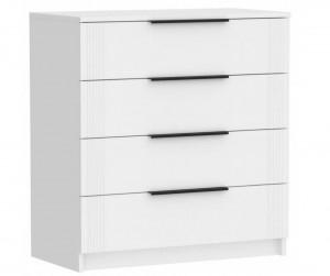 Комод 4 ящика Ольга 6 белый 80х42х85