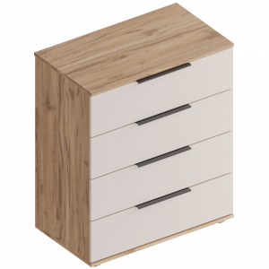 Комод 4-ящика Сицилия Дуб альпийский Тефия 80х46х94